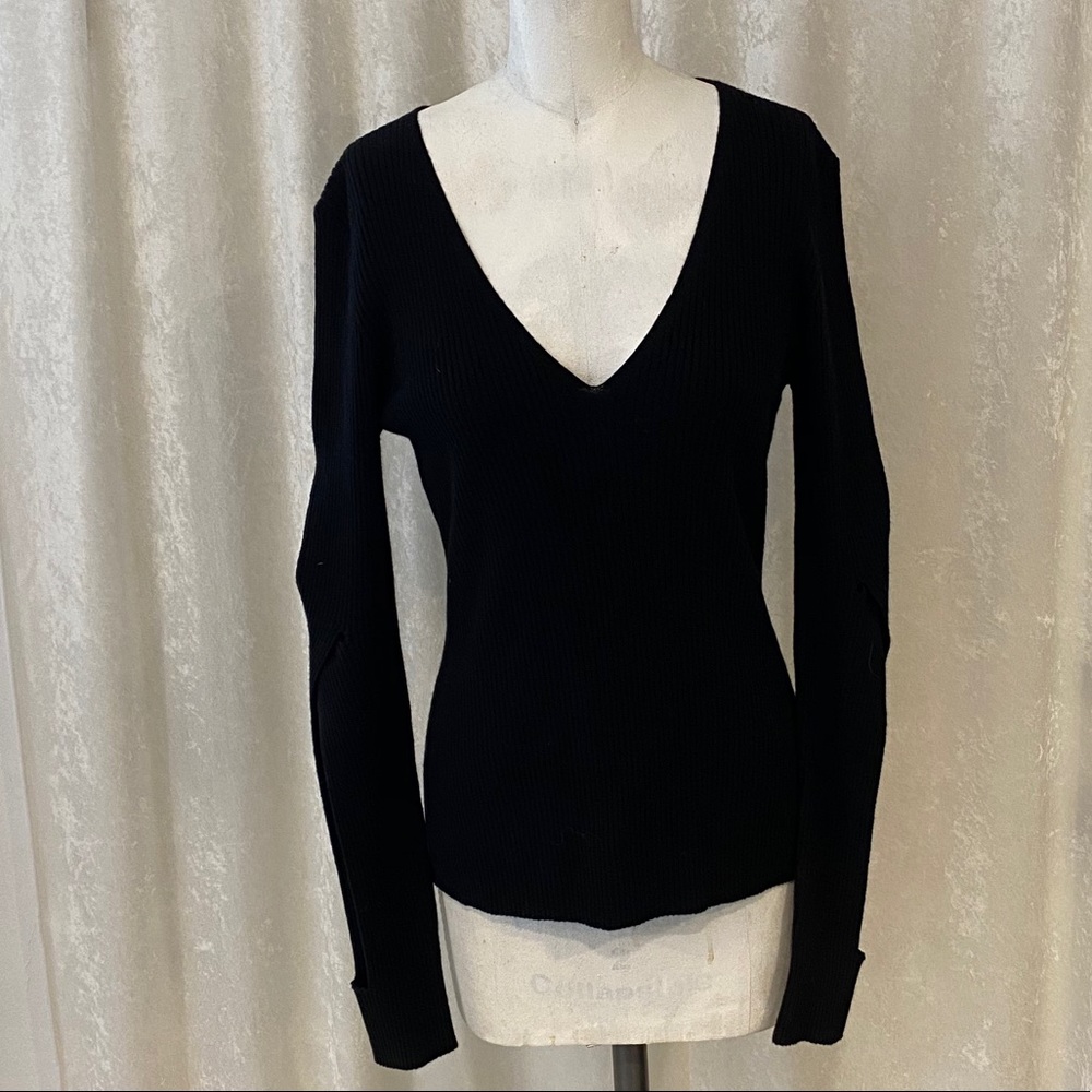 Bailey 44 Black V-Neck Sweater